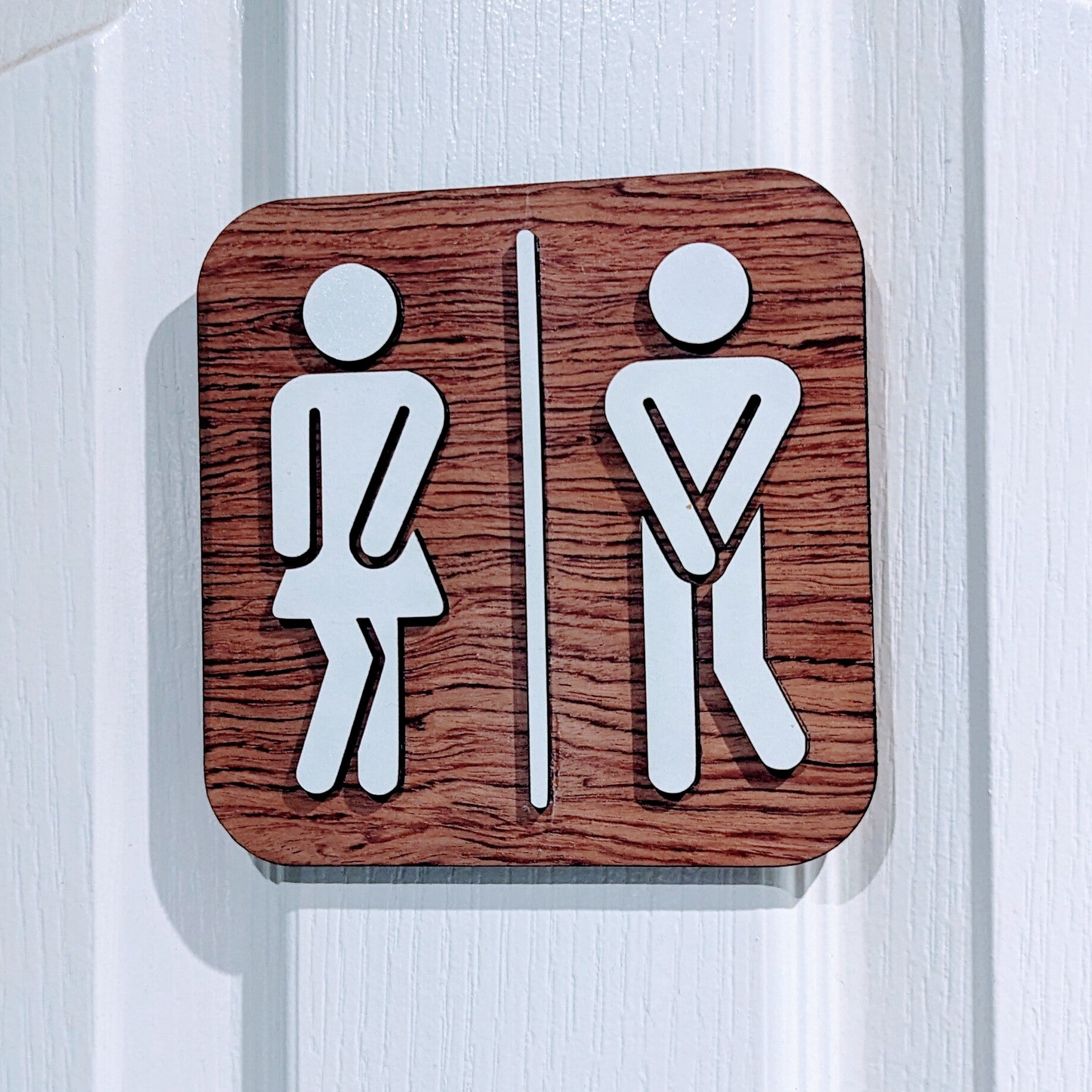Crossed Leg Toilet Sign