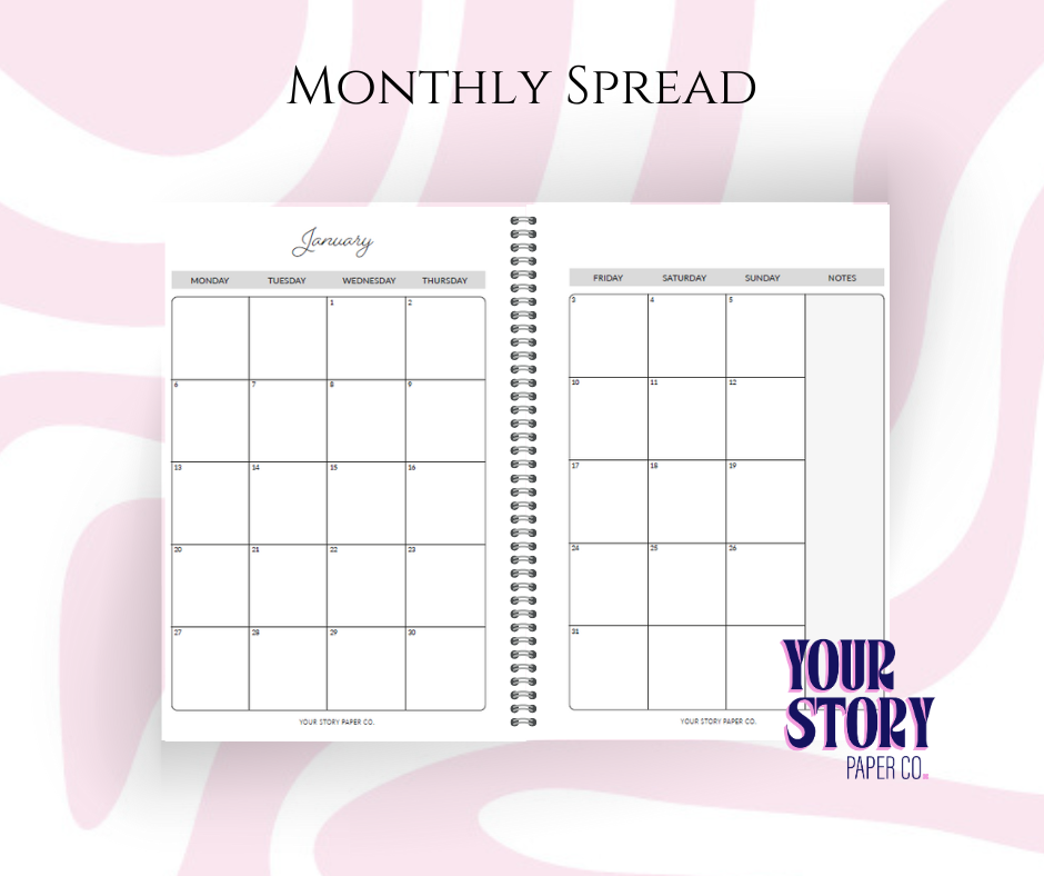 Monthly Planner 2026