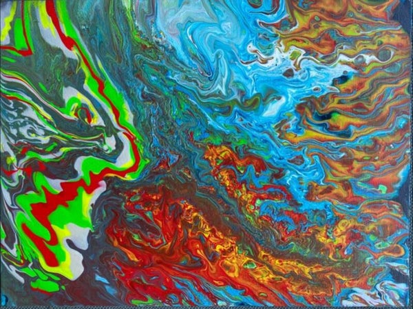 Facing turmoil - Acryl - 30cm x 40cm