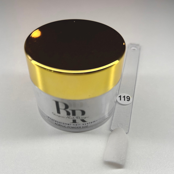 White with Glitter #119