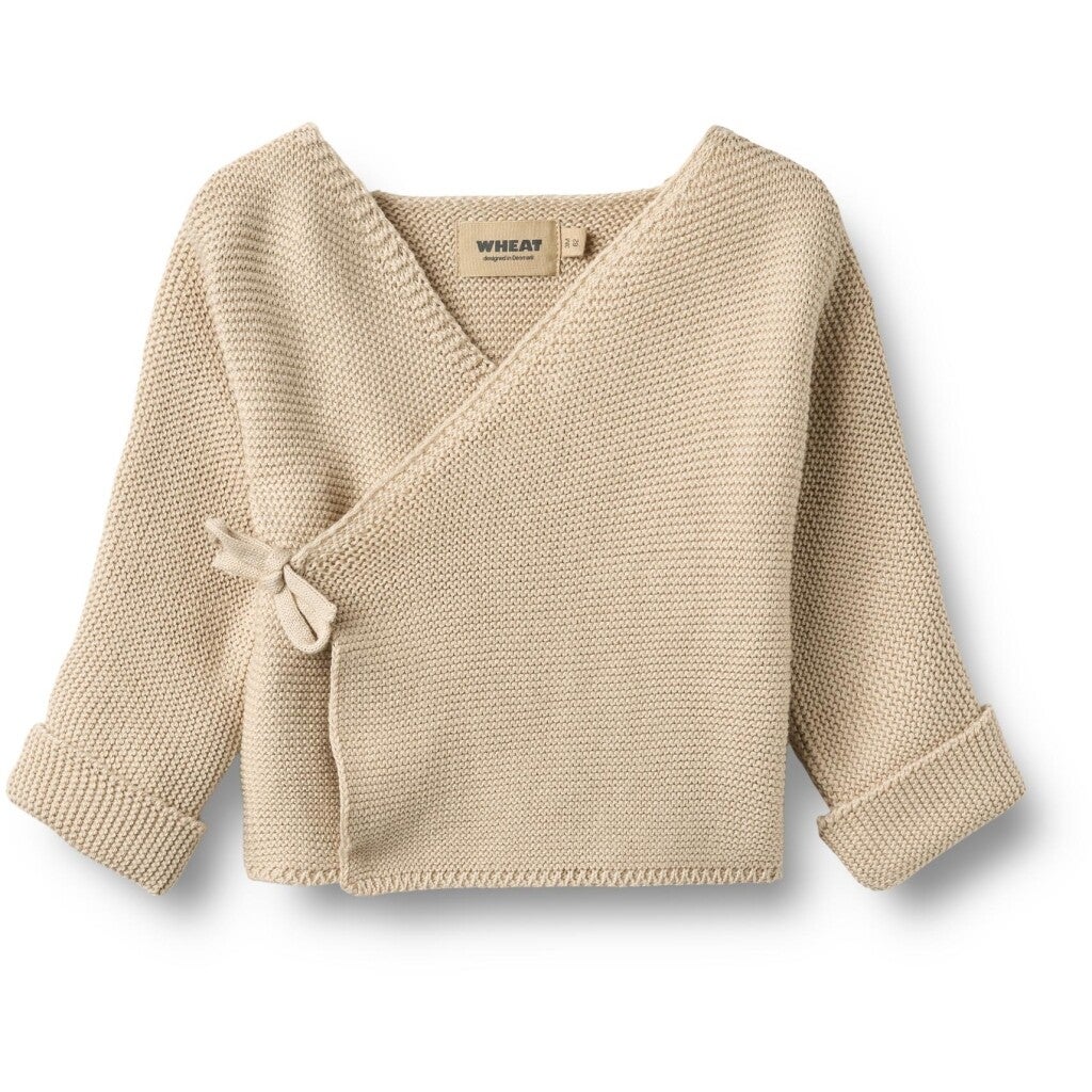 Wheat Newborn Knit Wraparound Siva Sandshell