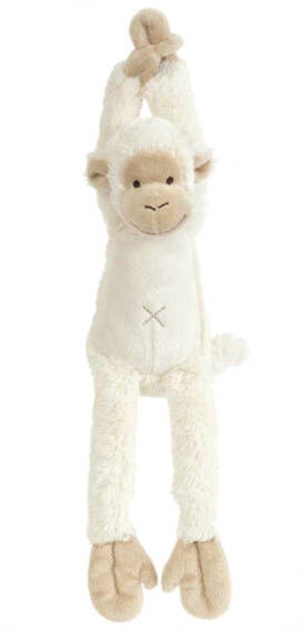 Happy Horse   Monkey mickey muziek knuffel off white