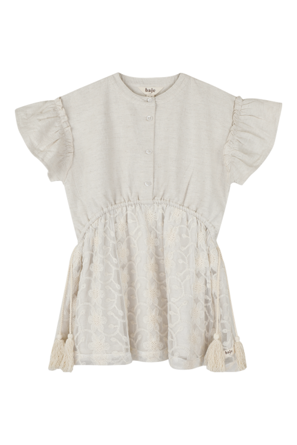 Baje Studio Kids Dress Claudie Off White