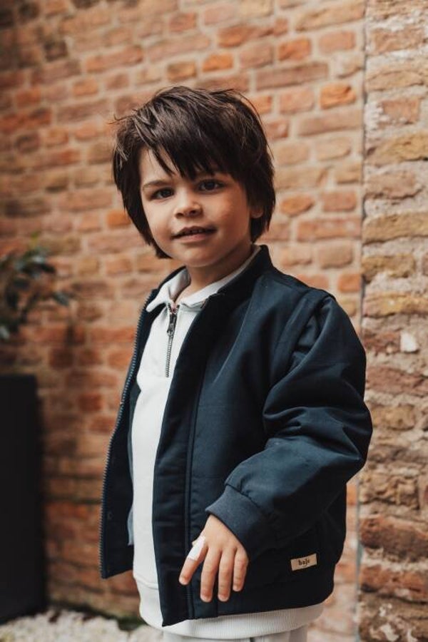 Baje Studio Kids Boy'Jacket-Boywarmer   Blue Dark  Leslie  keijzer