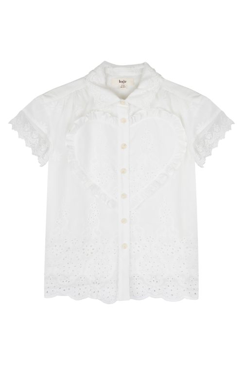 Baje Studio Kids Girls Top (jurk) Lous Off white