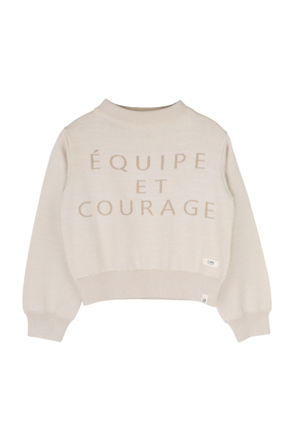 Labo De Colores knitted Trui Le Beau Taupe