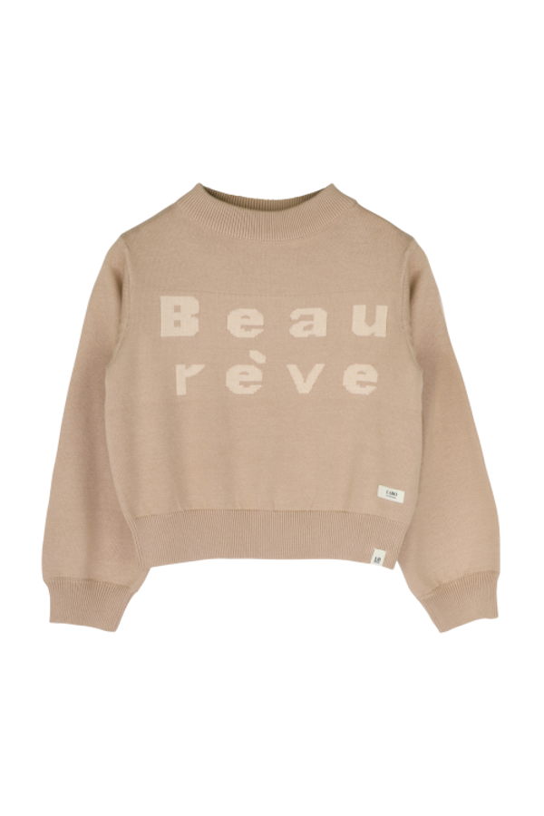 Labo De Colores knitted Trui Le Beau Vanilla