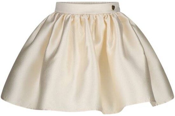 Le Chic Wijde prinsessen rokje katoen met tule creme