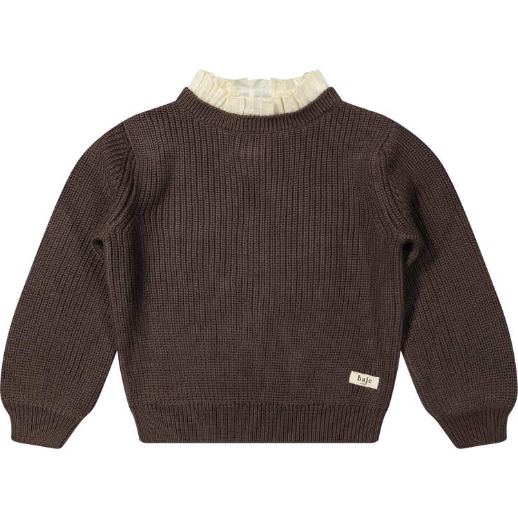 Baje Studio knitted sweater Soho Brown Choco
