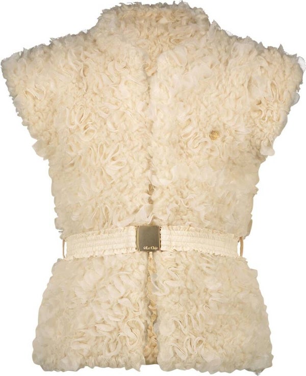 Le Chic Bodywarmer de luxe Creme