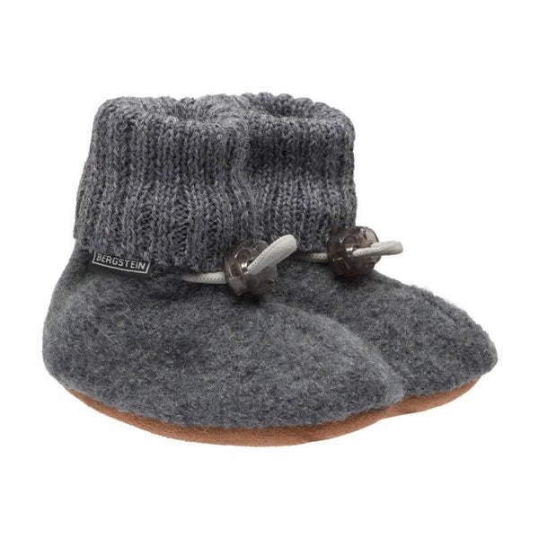 Bergstein wollen slofjes Cozy grey