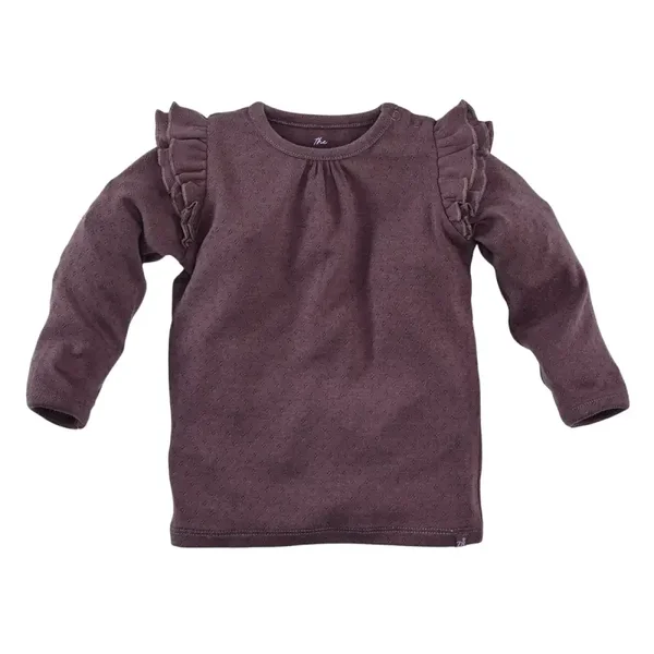Z8 Newborn shirtje lange Mw. Neva Frosted Plum