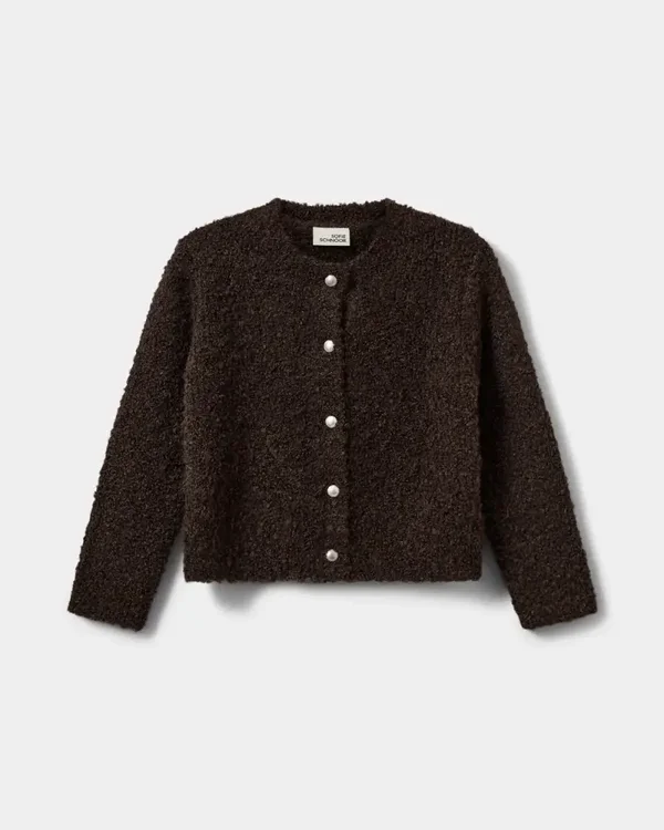 Sofie Schnoor Sky larkB Cardigan  Dark Grey