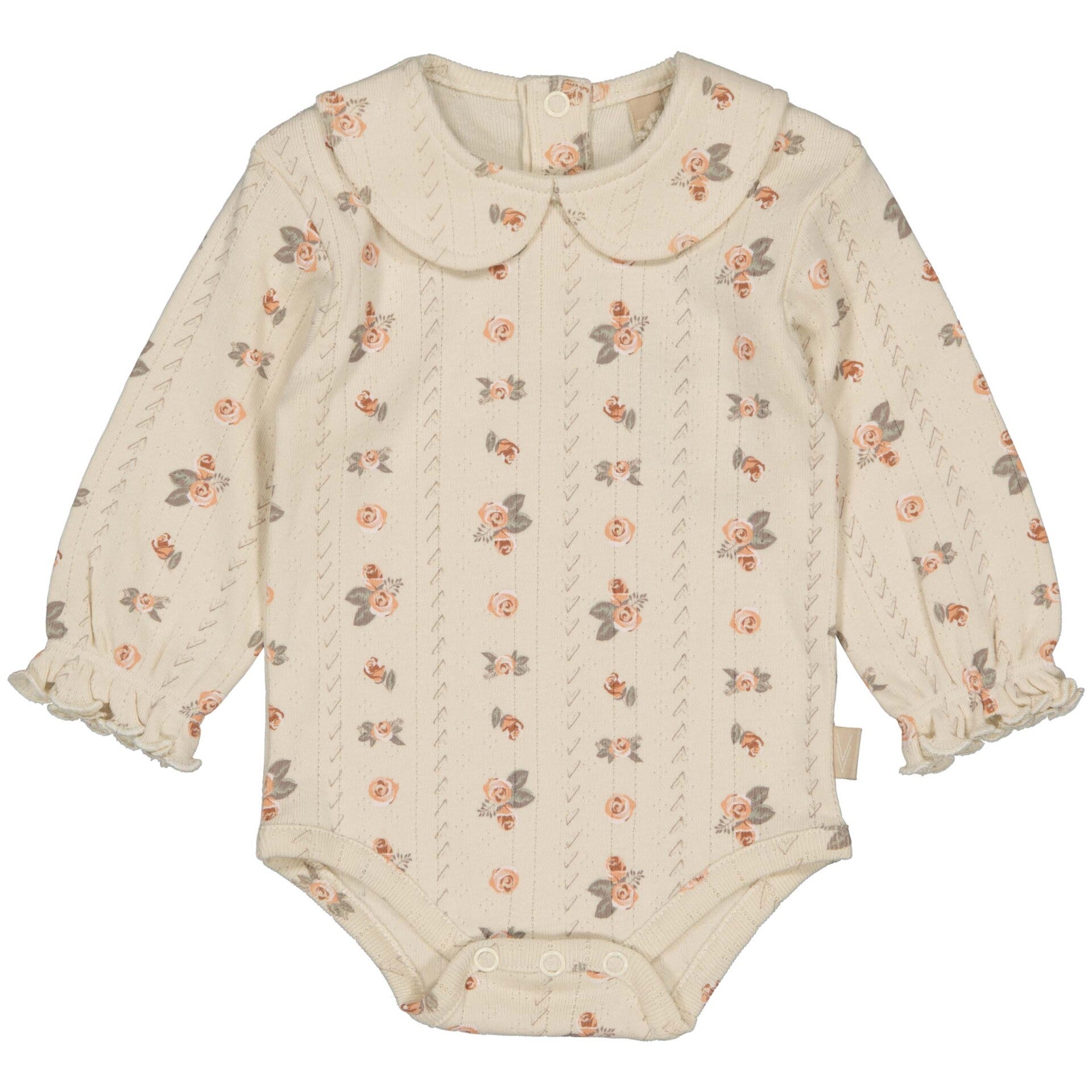 Levv Newborn Romper Layla Sand Flower