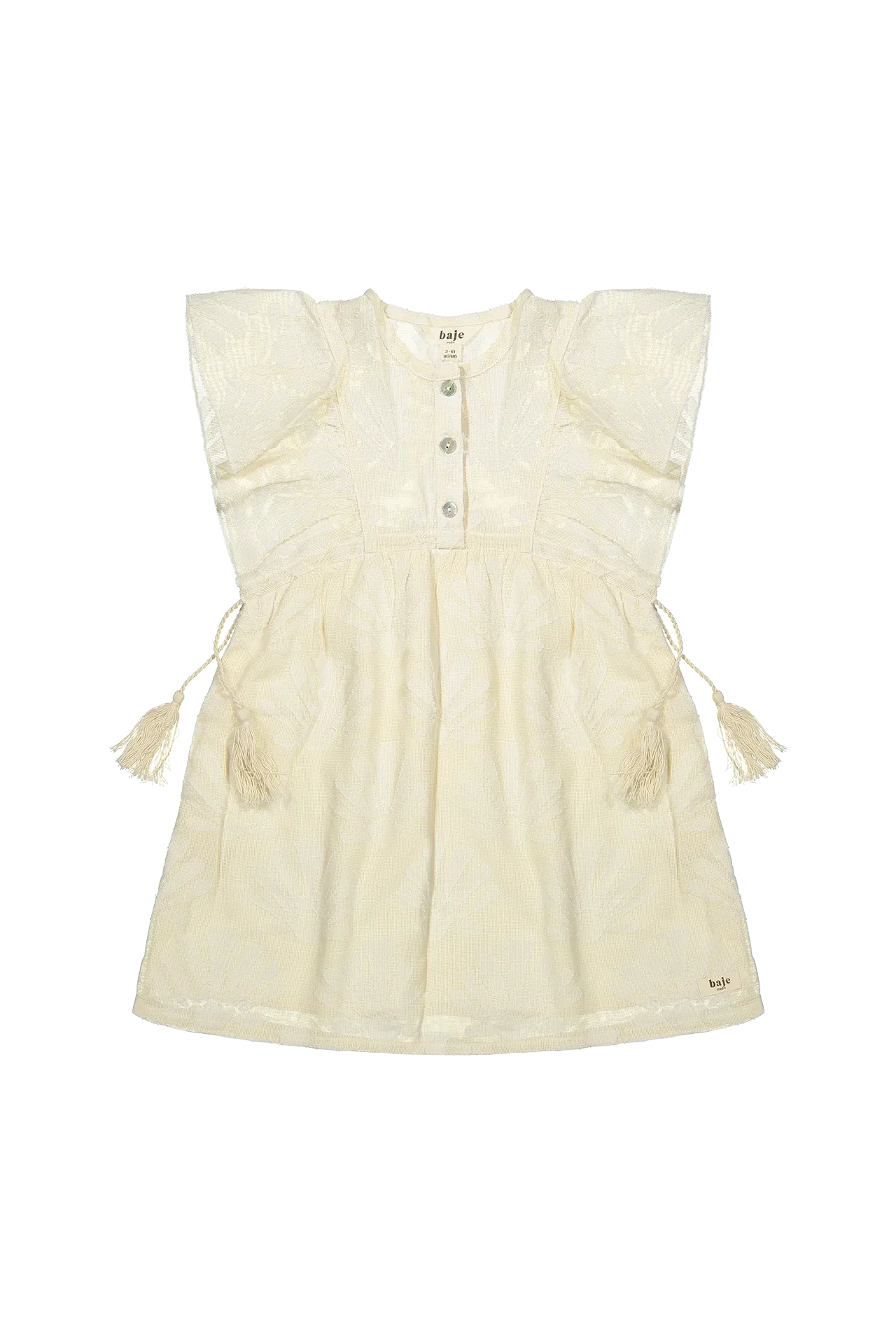 Baje Studio Dress Muze  AOP Off White shell