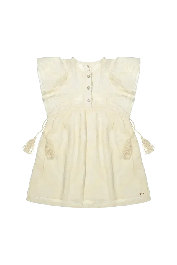 Baje Studio Dress Muze  AOP Off White shell