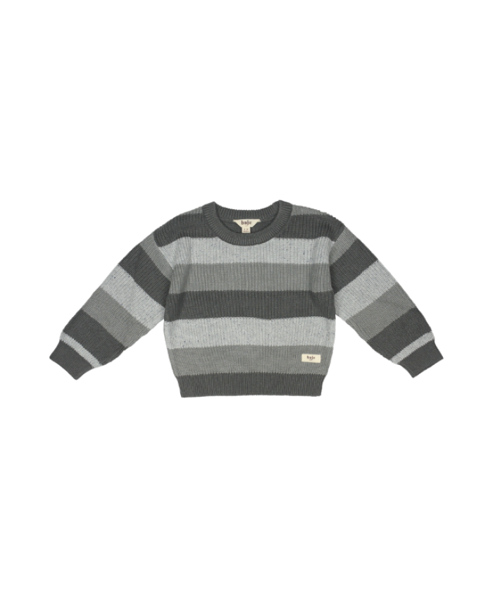 Baje Studio knitted pullover Sullerye greyisch blue multi