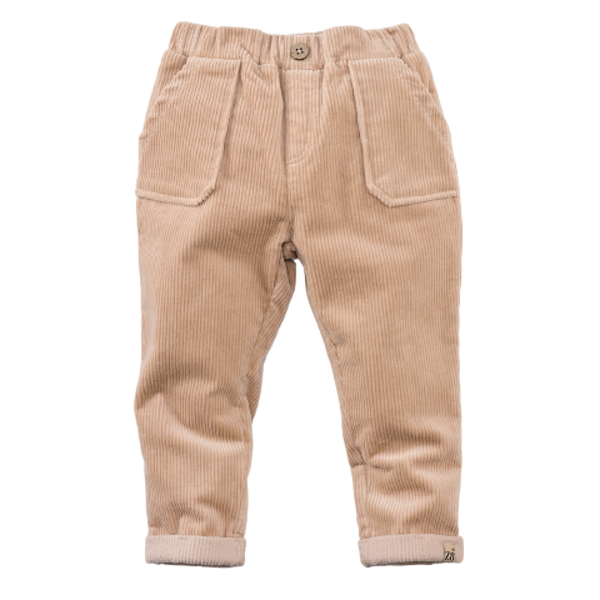 Z8  Newborn  Rib Pants Dinand-Toffee