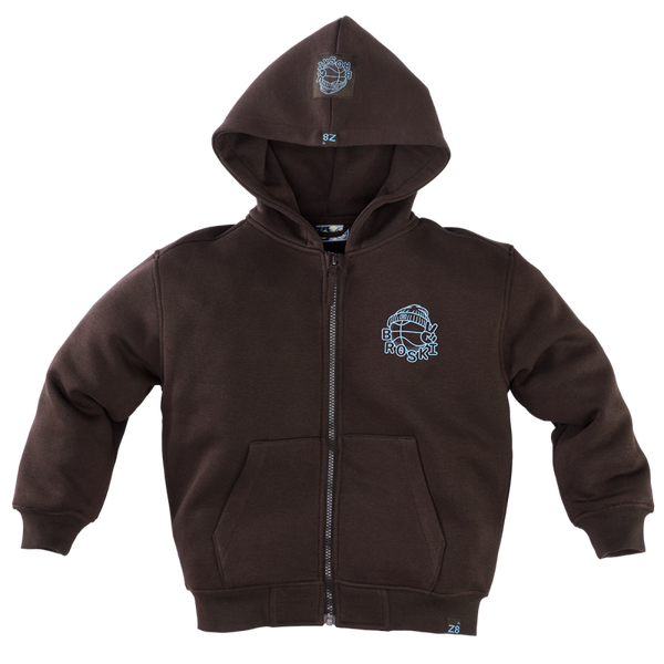 Z8 Kids Boy's Cardigan Hooded Lowell Chocolate Plum
