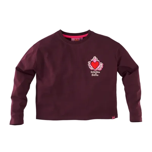 Z8 Kids Longsleeve Avelie Burgundy Battle
