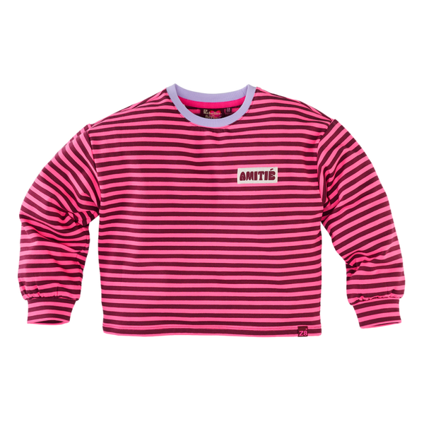 Z8  kids Girls  Boxy Sweater Nika Burgundy Battle