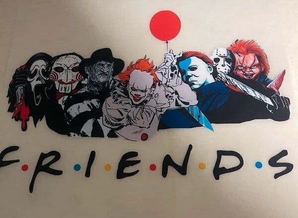 Dtf transfert friends horreur A4