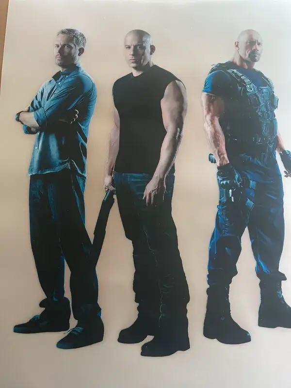 Dtf transfert trio fast and furious A4+