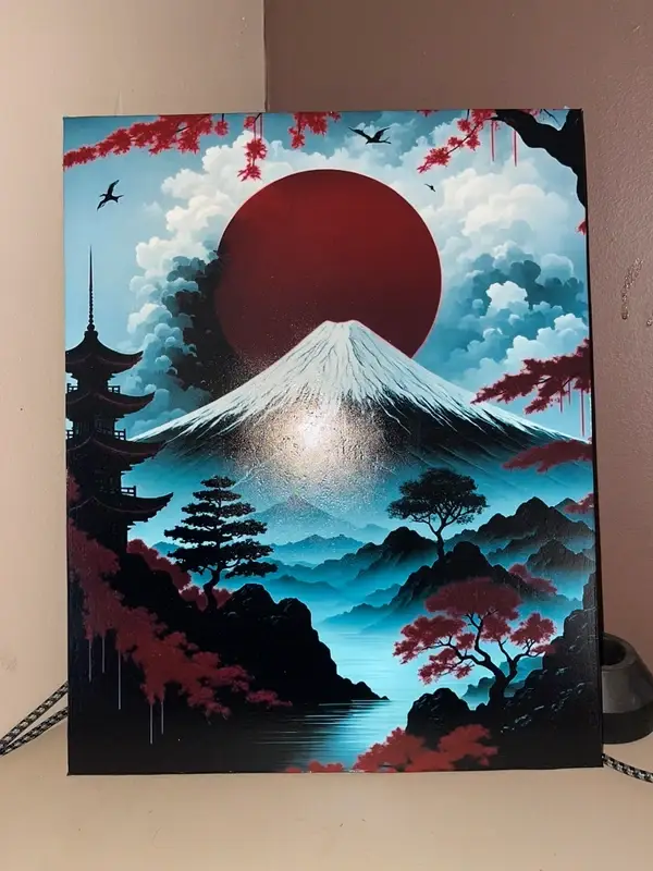 Tableau DTF thème asiatique