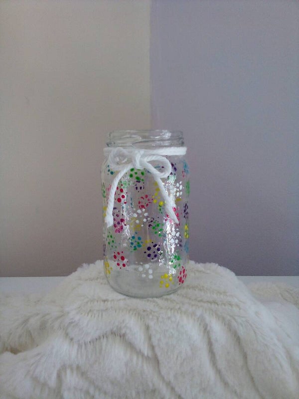 Glass decorative Jar