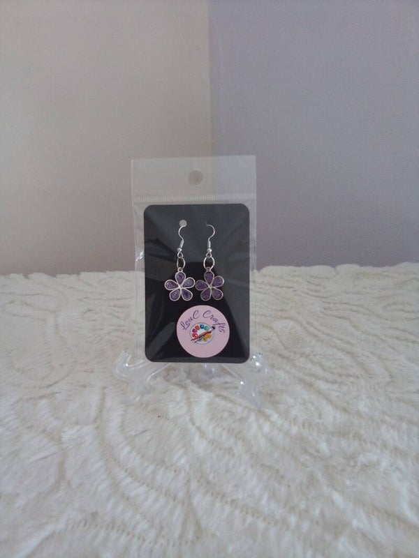 Silver plated earrings handmade