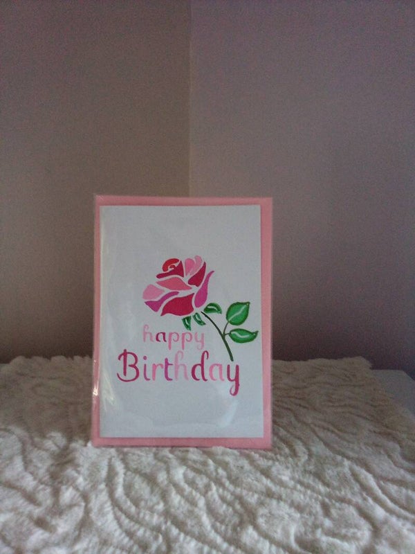 Rose Birthday Card