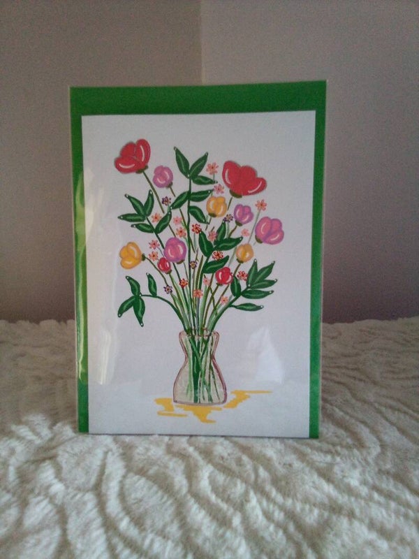 Birthday Card flowers