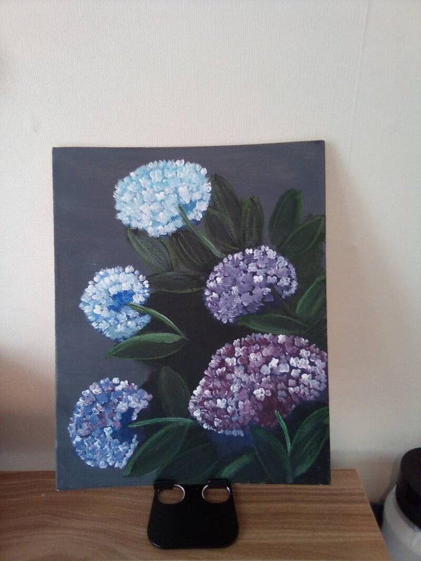Acrylic Hyacinth Painting