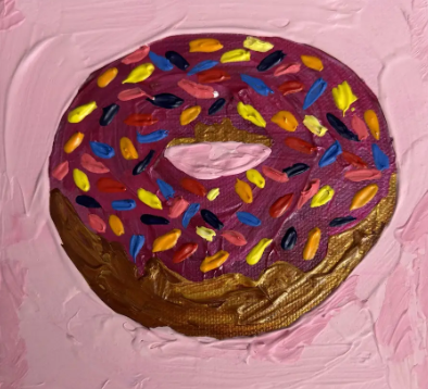 Sweet Noise Original Acrylic Painting on Canvas 6x6