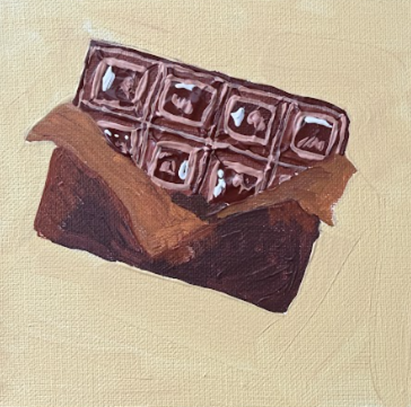 Unwrapped Original Acrylic Painting on Canvas 6x6