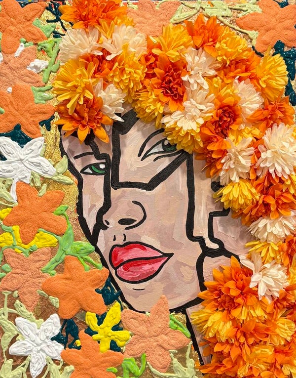 Blooming Arua Original Acrylic Painting on Canvas 16x20