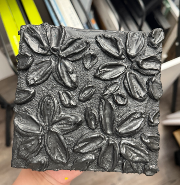 Blooming In The Dark Original Acrylic Painting 6x6