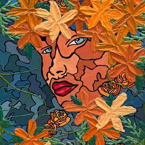 Cracked But Rooted Original Acrylic Painting on Canvas 24x36