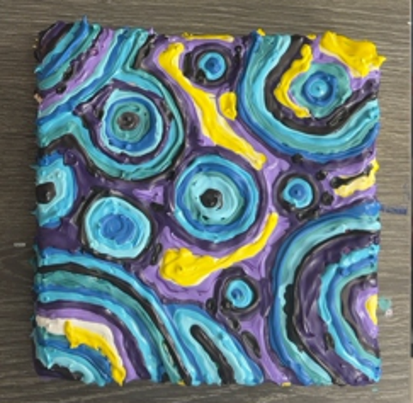 Echoes That Remain Original Acrylic Painting 6x6
