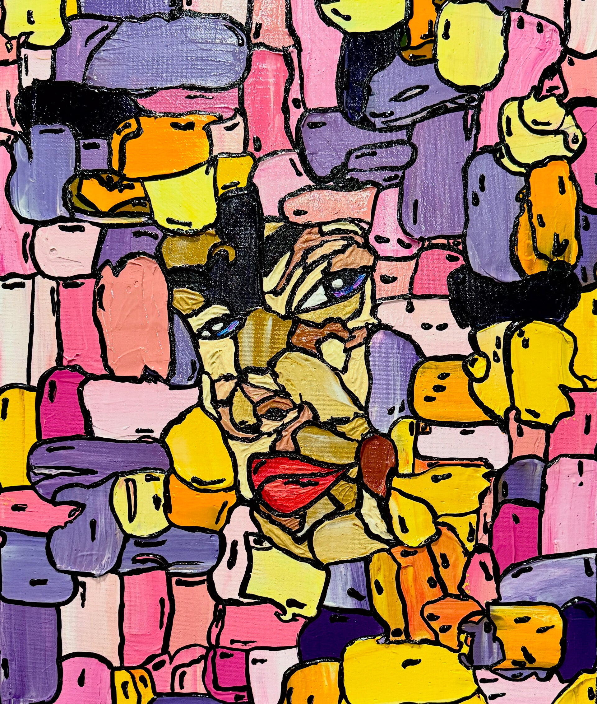 Fragmented Soul Original Acrylic Painting on Canvas 16x20