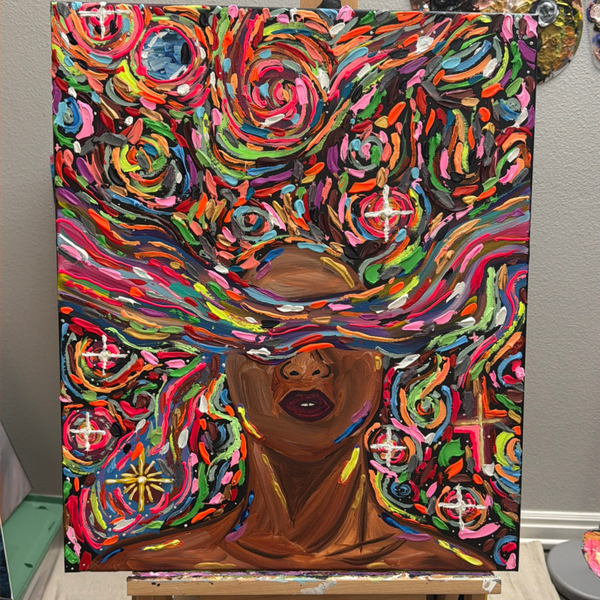 The Universe Inside Me - Original Acrylic Painting on Canvas 20x24
