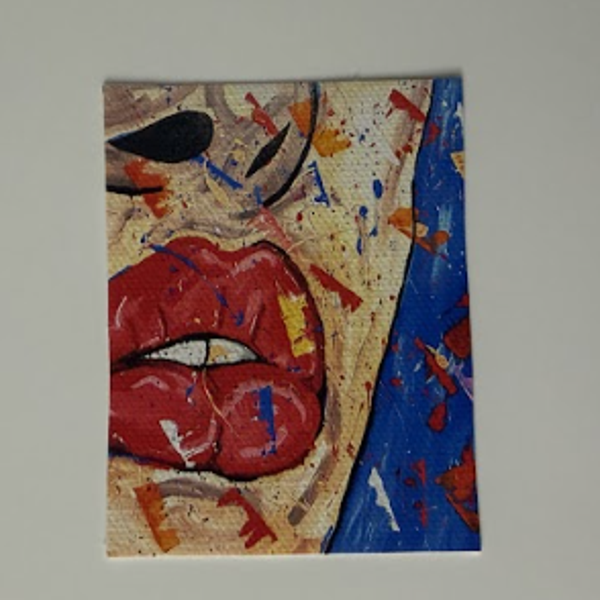 Mini Print - Whispers in red