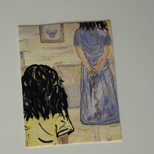 Mini Print - Mother with her hands behind her back