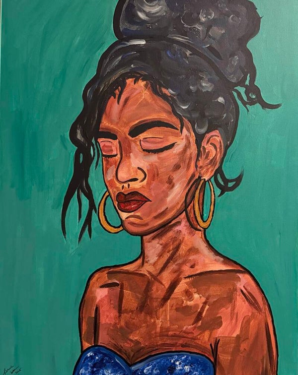 She Is Still Original Acrylic Painting on Canvas 30x40