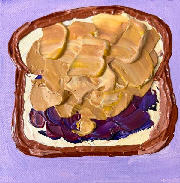 Overflow Original Acrylic Painting on Canvas 6x6