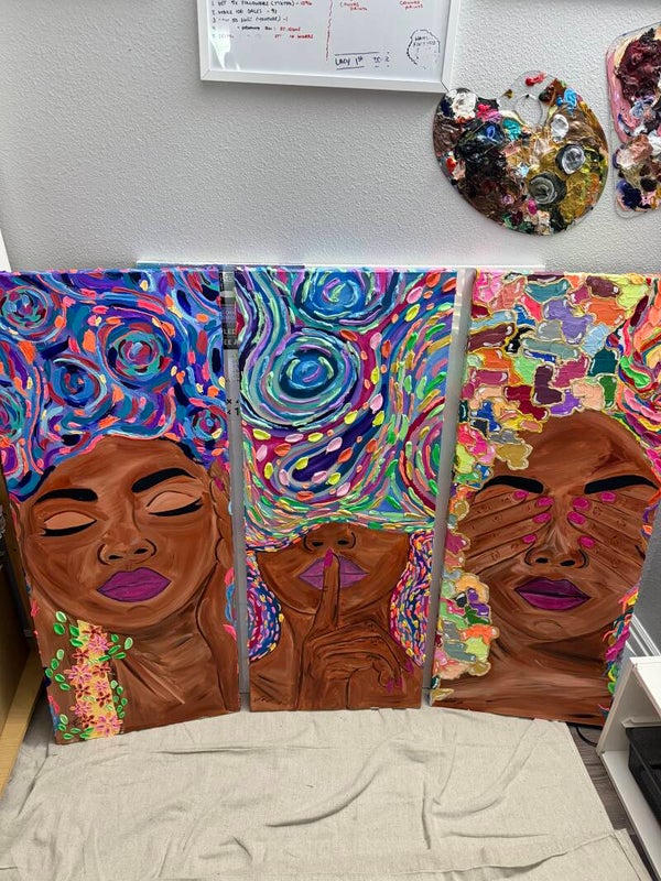 Original Acrylic Paintings - The 3 Whys