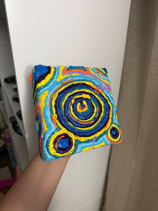 Center Of Becoming Original Acrylic Painting 6x6