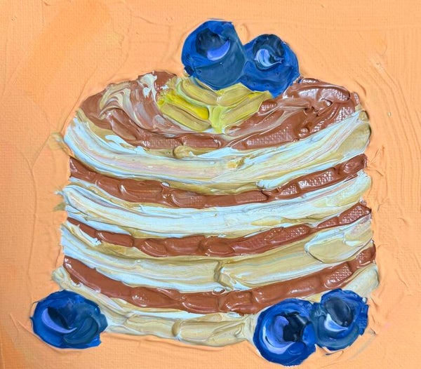 Morning Layers Original Acrylic on Canvas 6x6