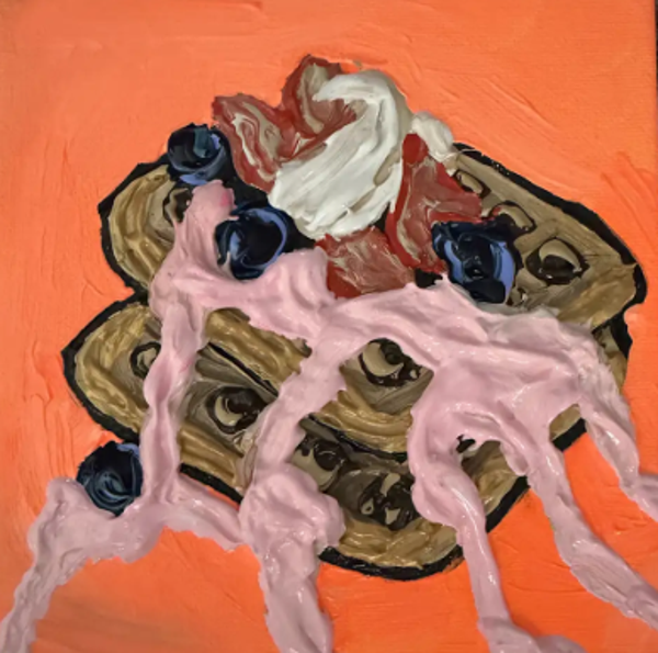 Overload Original Acrylic on Canvas 6x6