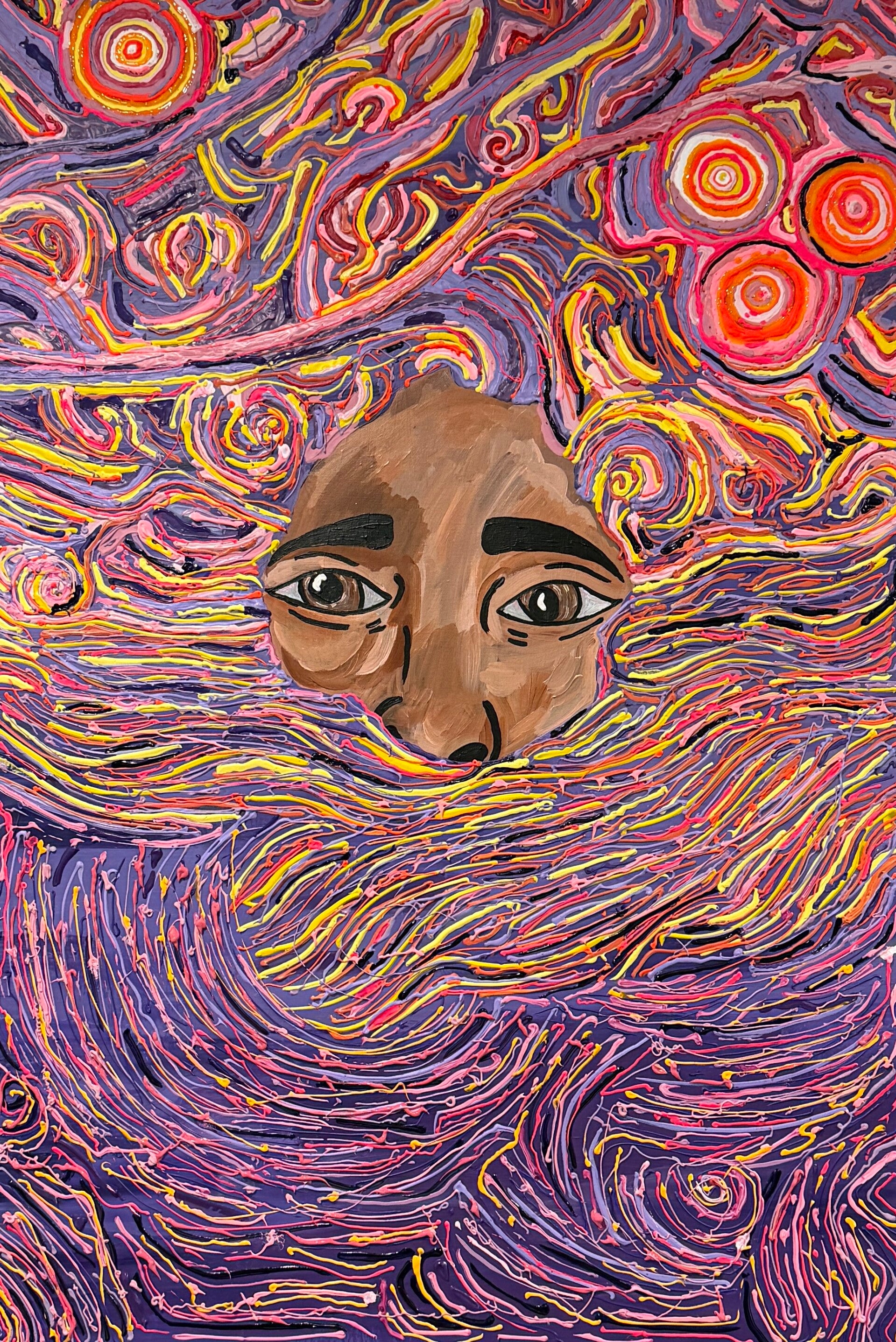 Seen Through The Storm Original Acrylic Painting on Canvas 24x36